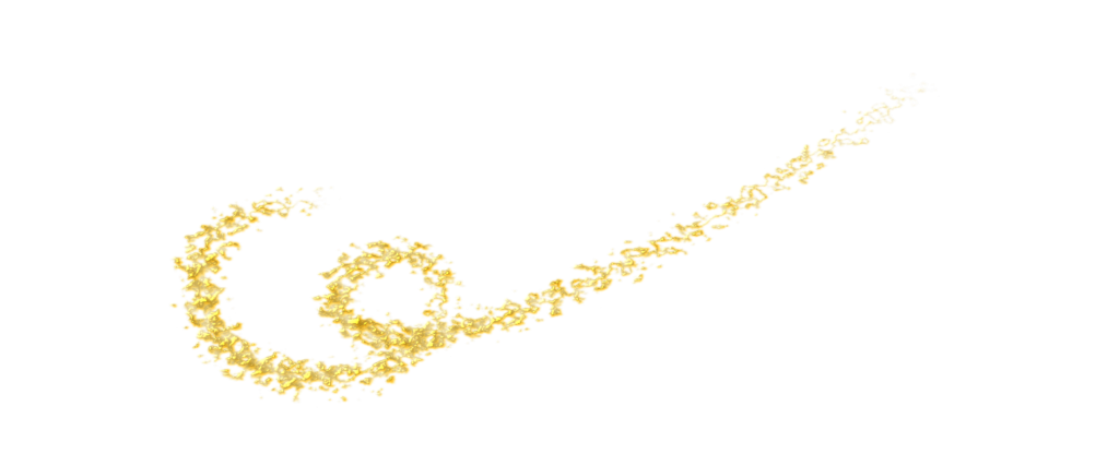 Partie du logo - Poussière d'or qui s'élève